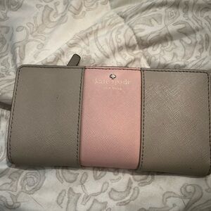 Kate Spade wallet pink and tan. Excellent condition